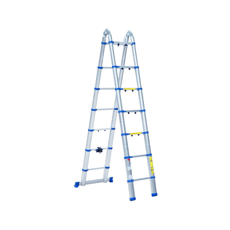 Thang nhôm chữ A rút gọn đơn 2x7 bậc Advindeq ADT707B