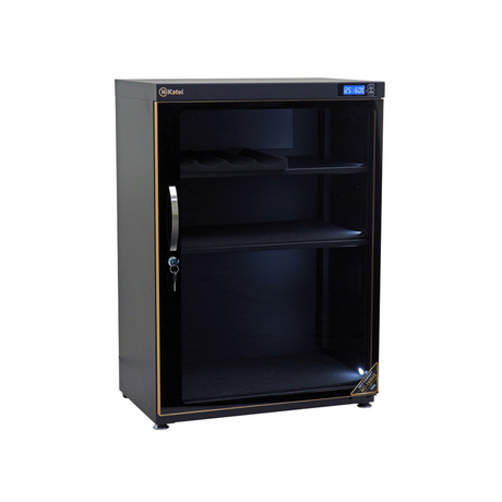 Nikatei NC-180HS 180 liter anti-humidity cabinet with gold-plated aluminum border