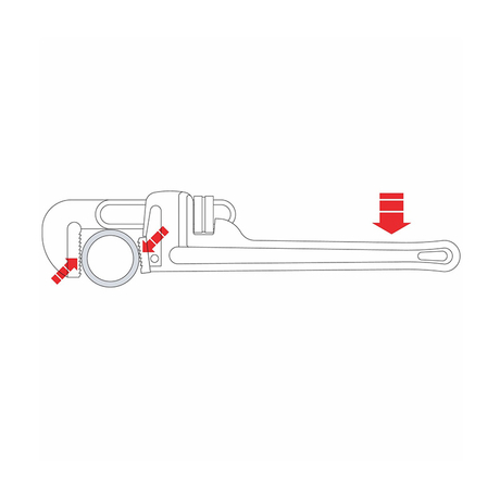 Tramontina 44021010 10 inch tooth wrench