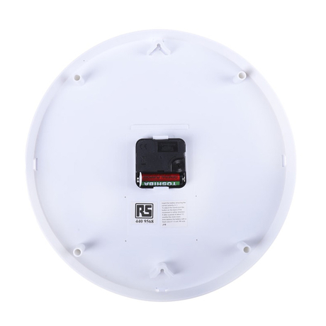 RS PRO 4409568 300mm Wall Clock
