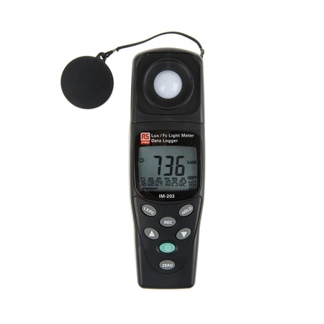 Light intensity meter 20-20,000 Lux RS PRO 1065312