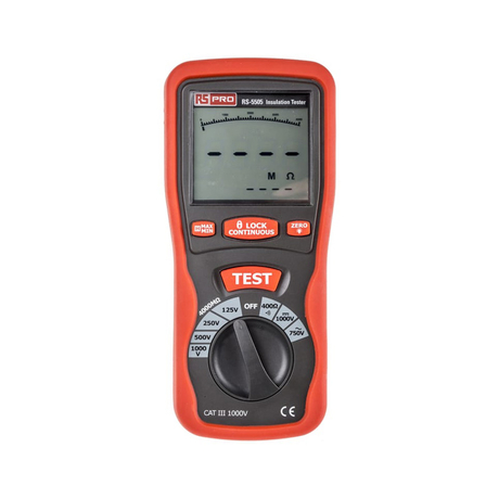Resistance meter 1000V, 4GΩ RS PRO 1231934