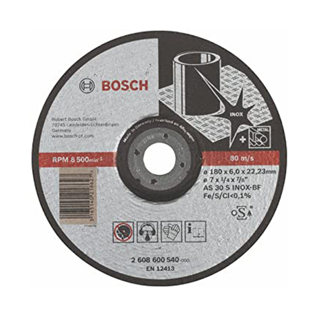Đá mài inox 180x6x22.2mm BOSCH 2608600540