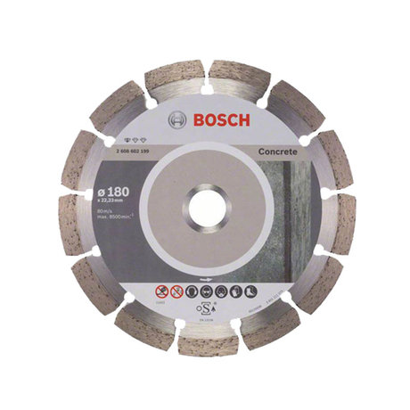 Đĩa cắt bê tông 180x22.2mm BOSCH 2608602199