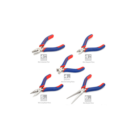 WORKPRO W001305 5-piece mini pliers set