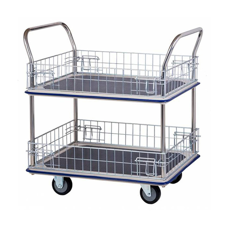 Xe đẩy hàng 2 tầng có lưới bảo vệ tải trọng 370kg Sumo HB-220M