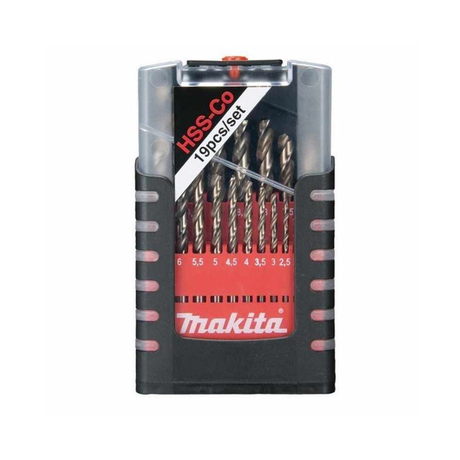 HSS-G Metal Drill Bit Set 19pcs MAKITA D-50463