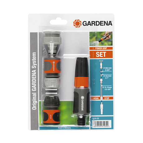 Gardena 18291-20 1/2 inch Plastic Straight Connector Faucet Set