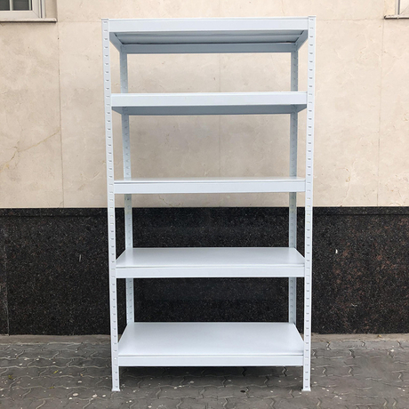 FABINA FBN10045183T 100cm white steel 5-panel shelf