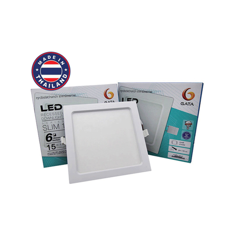 Bóng đèn LED âm trần vuông 6" 15W Gata TL02-S615D ánh sáng trắng