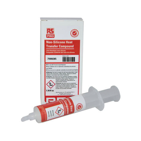 RS PRO Non-Silicone Heatsink Compound, 0.65W/mK, 35 ml Syringe (503357)