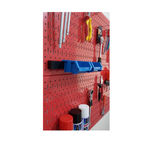 Red Pegboard Double Mesh Panels with Hanging Accessories FABINA FBNVL9090RPK - 2 Panels