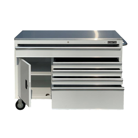Tủ dụng cụ 132cm 05 hộc kéo CSPS VNTC13205BJ3M màu trắng
