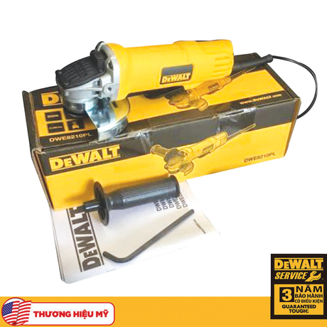 Máy mài góc 850W lưỡi 125mm công tắc bóp Dewalt DWE8210PL-B1