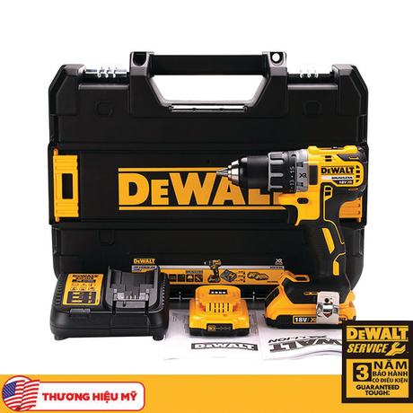 Máy khoan vặn vít pin 18V/4Ah không chổi than Dewalt DCD791M2-B1