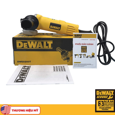 Máy mài góc 850W công tắc đuôi Dewalt DWE8200T-B1
