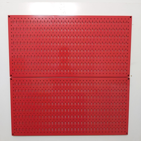 Tấm lưới đôi Pegboard màu đỏ treo tường FABINA FBNVL9090R - 2 tấm