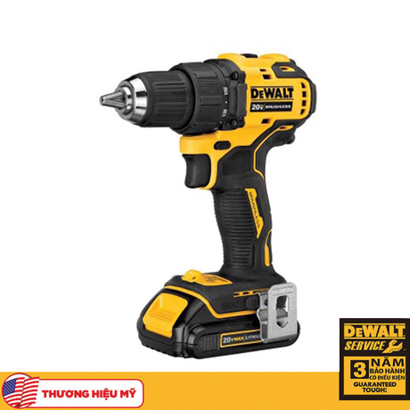 Dewalt DCD708P2-KR 18V cordless drill with case, 2 batteries and 1 charger