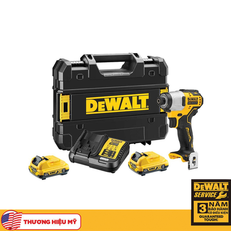 Dewalt DCF801D2-KR 12V cordless screwdriver with case, 2 batteries and 1 charger