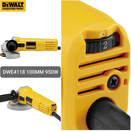 Máy mài góc Dewalt DWE4118-B1 100mm (950W) có điều tốc