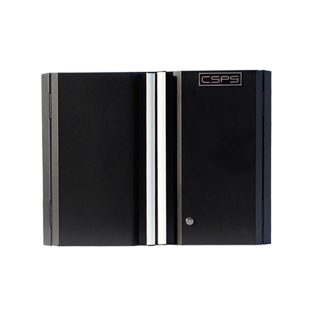 Black wall-mounted tool cabinet with 1 drawer CSPS VNGS3352BB12