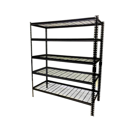 CSPS VNSV152A5BB1 5-tier mesh shelf, 152cm wide