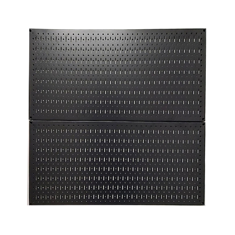 FABINA FBNVL9090B Double Pegboard Wall-mounted Grid - 2 Black Panels