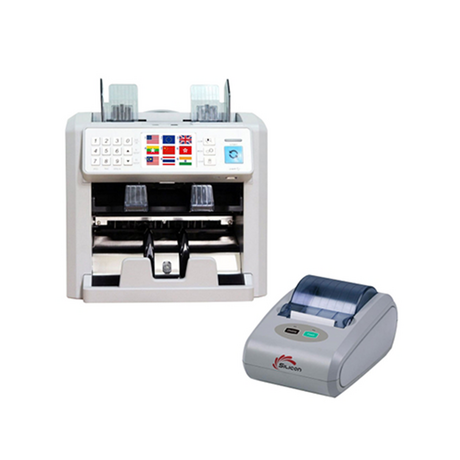 Bộ combo máy đếm tiền Silicon MC-8PLUS ( COMBO )