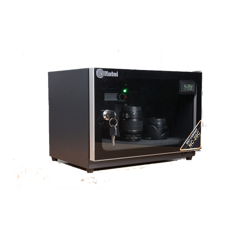Nikatei NC-20C 20 liter anti-humidity cabinet with silver-plated aluminum border
