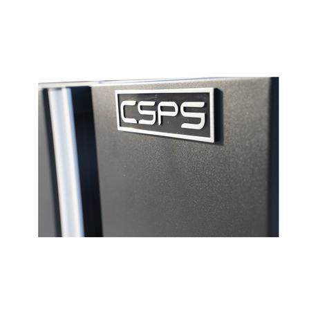 Black wall-mounted tool cabinet with 1 drawer CSPS VNGS3352BB12