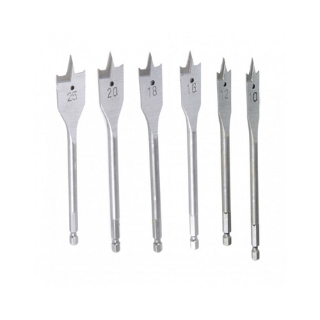 Bộ mũi khoan gỗ đuôi cá Tactix 411647 6 chi tiết