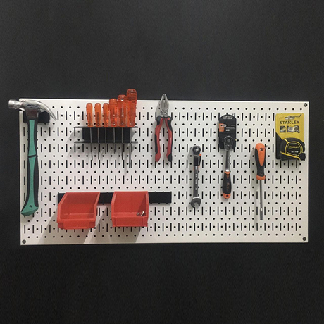 FABINA FB945WL multi-purpose wall-mounted Pegboard grid, white