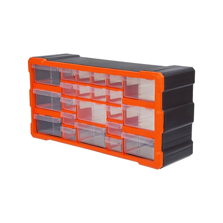 Tactix 320632 22-compartment component cabinet