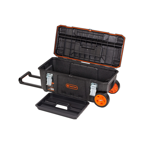 Hộp đựng dụng cụ có tay kéo và bánh xe 71.2cm Tactix 320394