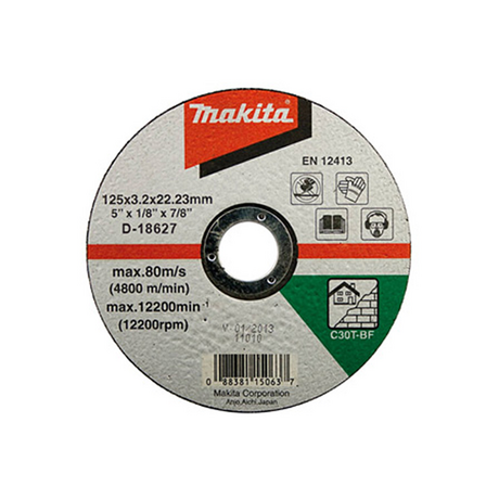 C30S cutting wheel for tiles MAKITA D-18627 125x3x22.23