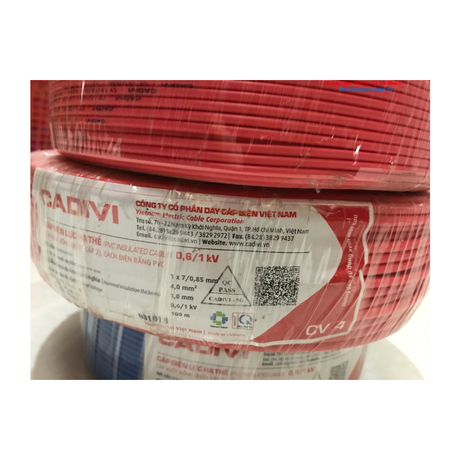 Dây cáp điện Cadivi CV- 4.0