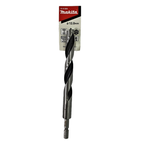 MAKITA D-31304 12x151mm Hex Shank Wood Drill Bit