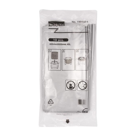 Túi chứa bụi bằng nhựa 10cái/bộ MAKITA 195432-5