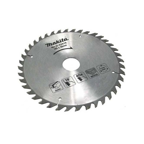 Alloy saw blade 185x30mm 40T MAKITA D-03919