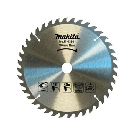 Lưỡi cưa hợp kim 185x20mm cho gỗ MAKITA D-21397
