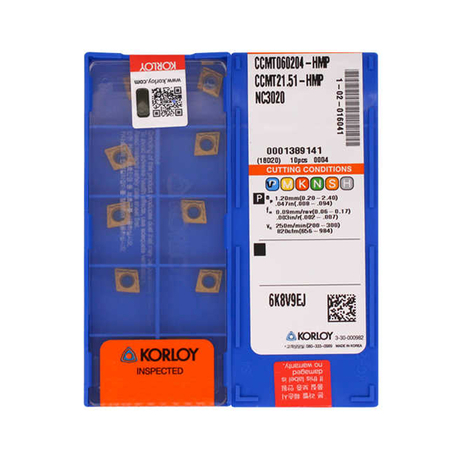 KORLOY CCMT060204 VF PC5300 Alloy Turning Insert