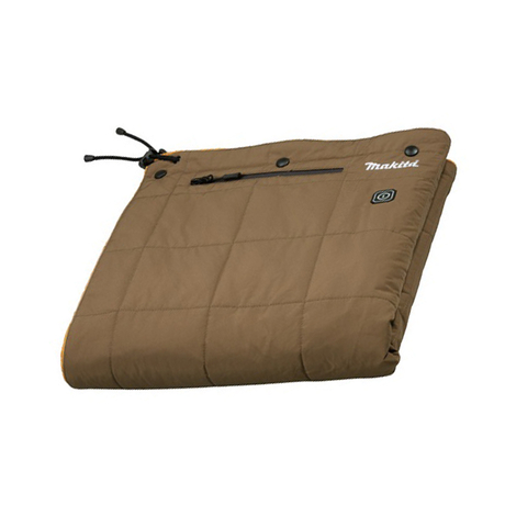Chăn làm ấm 700×1400mm dùng pin 12V Max Makita CB100DB