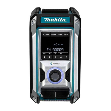 Makita DMR114 battery and electric speaker