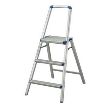 Kenfon KF-B03 3-step aluminum ladder with handrail 85cm