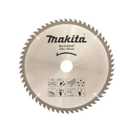 Alloy saw blade 235x25.4x80T MAKITA A-81480