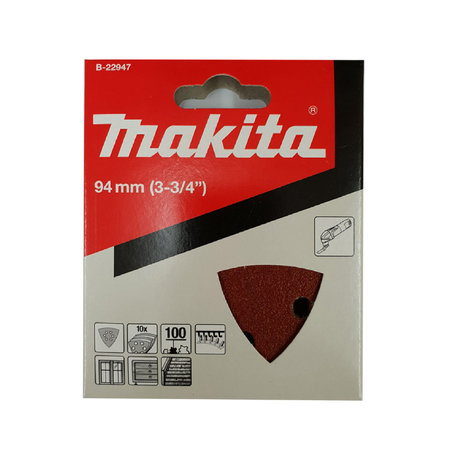 Triangle sanding paper 100 MAKITA B-22947 (red)