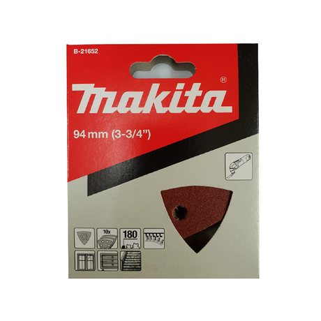 Triangle sanding paper 180 MAKITA B-21652 (red)
