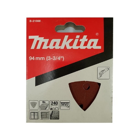 Triangle sanding paper 240 MAKITA B-21668 (red)