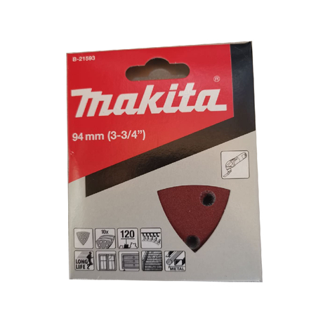 Triangle sanding paper 120 MAKITA B-21593 (red)