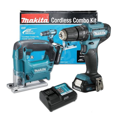 Jigsaw and cordless drill set 12V/1.5Ah Makita CLX230X1